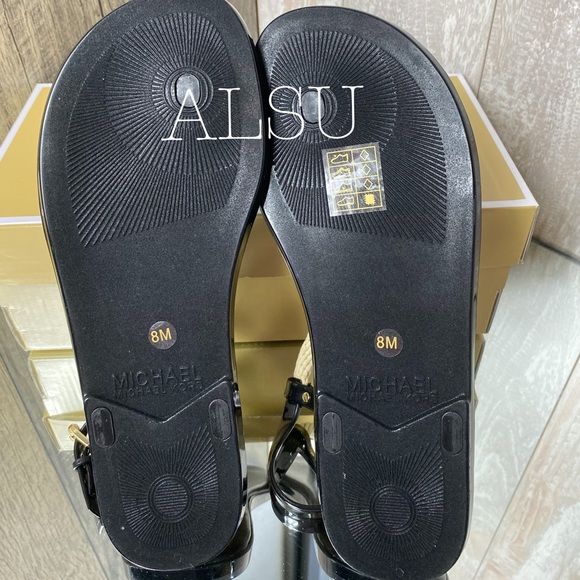 Michael Kors Holly Jelly Sandal Black W AUTHENTIC - Picture 2 of 5